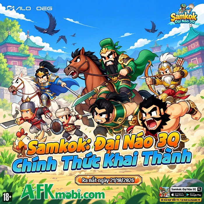 Tổng hợp gift code game Samkok: Đại Náo 3Q mới nhất trong tháng