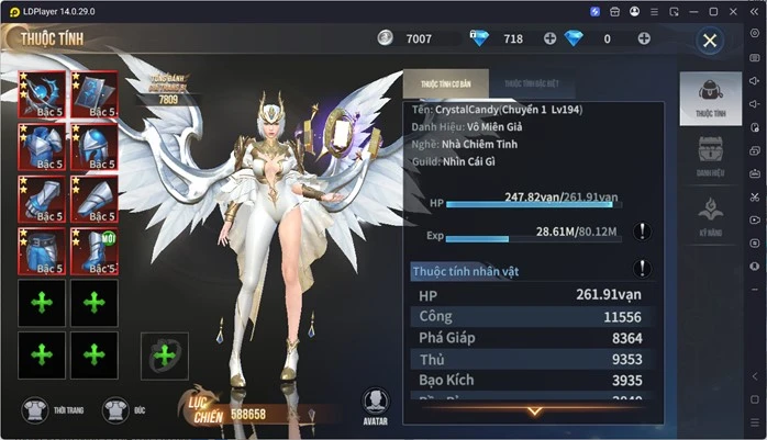 Trải nghiệm Kỳ Tích Trở Lại trên giả lập LDPlayer thấy chuẩn vị game MU PC màn hình rộng