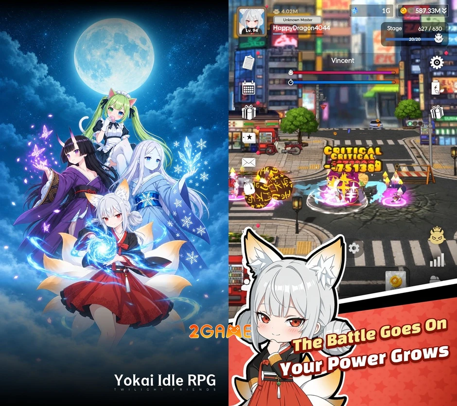 Trải nghiệm "cười ra nước mắt" cùng tựa game Yokai Idle RPG